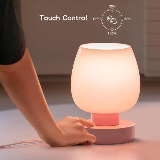 Dimmable Small Nightstand Lamp