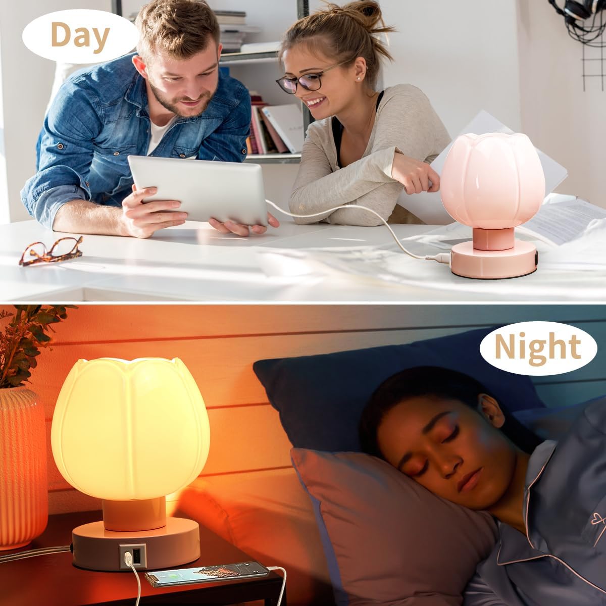 Bedside Small Table Lamps Dimmable