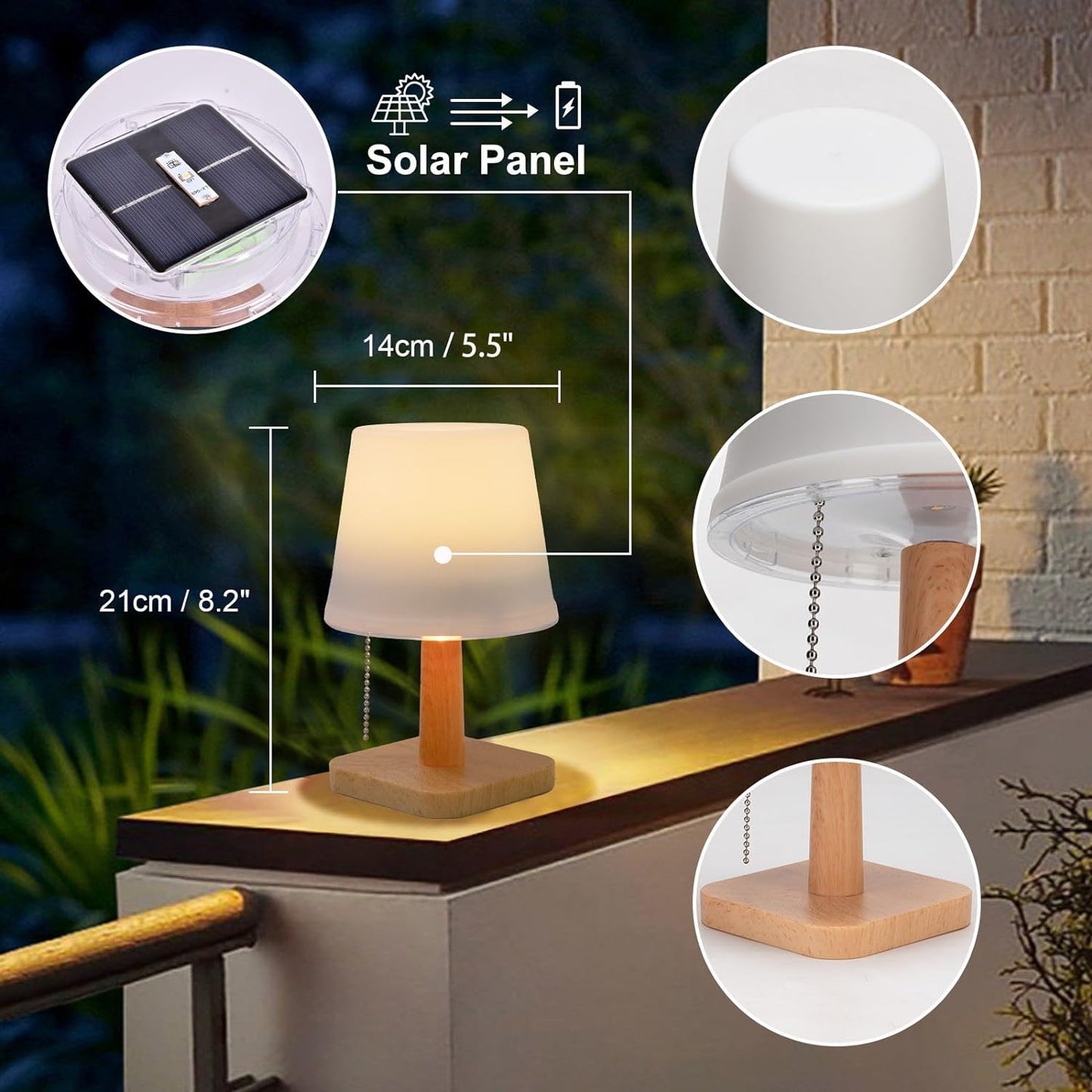 Solar Table Lamp Outdoor